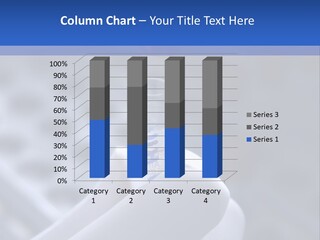 Close Up Of Lab Test Tube And Hand PowerPoint Template