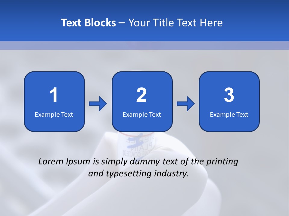 Close Up Of Lab Test Tube And Hand PowerPoint Template