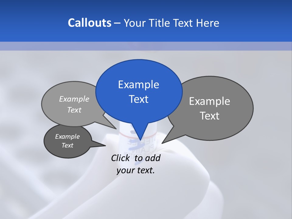 Close Up Of Lab Test Tube And Hand PowerPoint Template