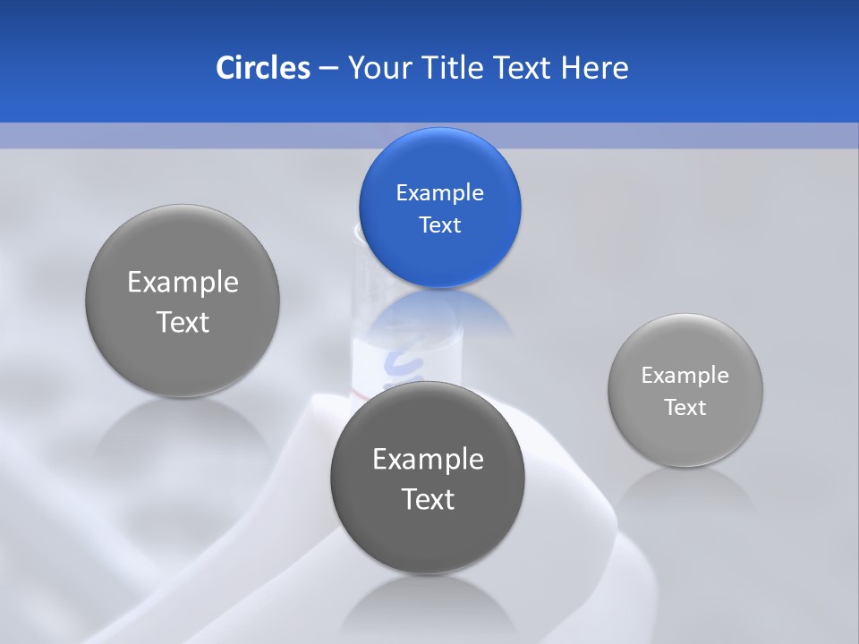 Close Up Of Lab Test Tube And Hand PowerPoint Template
