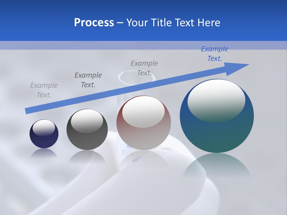 Close Up Of Lab Test Tube And Hand PowerPoint Template