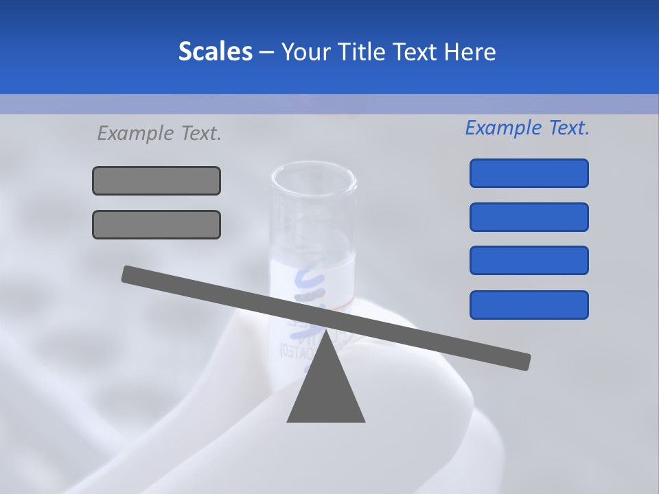 Close Up Of Lab Test Tube And Hand PowerPoint Template