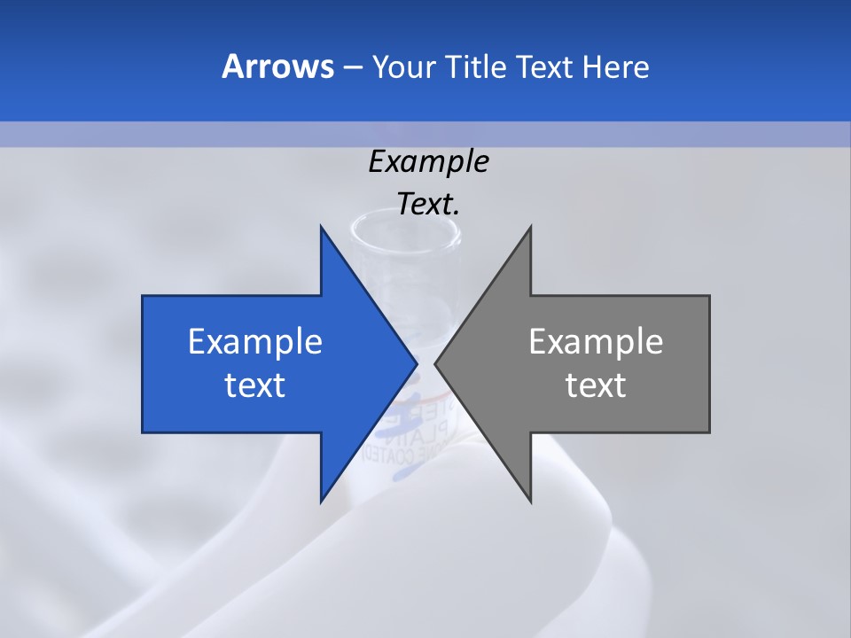 Close Up Of Lab Test Tube And Hand PowerPoint Template
