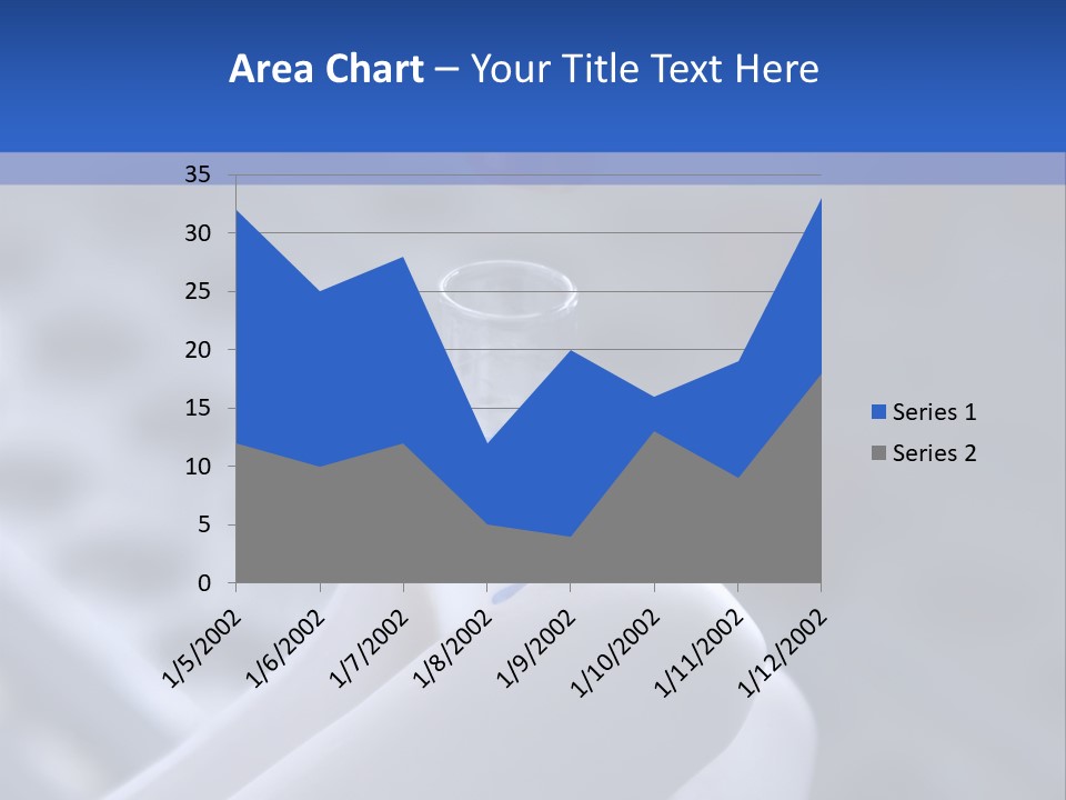 Close Up Of Lab Test Tube And Hand PowerPoint Template