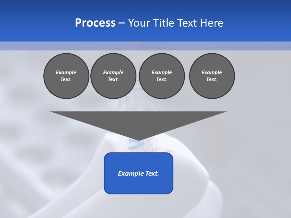 Close Up Of Lab Test Tube And Hand PowerPoint Template