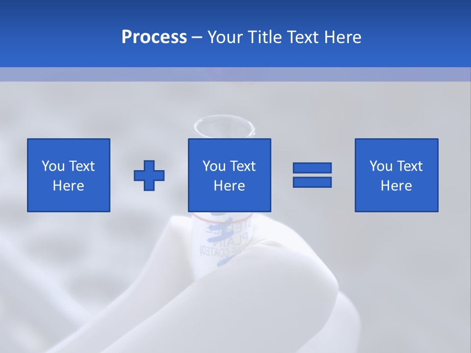 Close Up Of Lab Test Tube And Hand PowerPoint Template