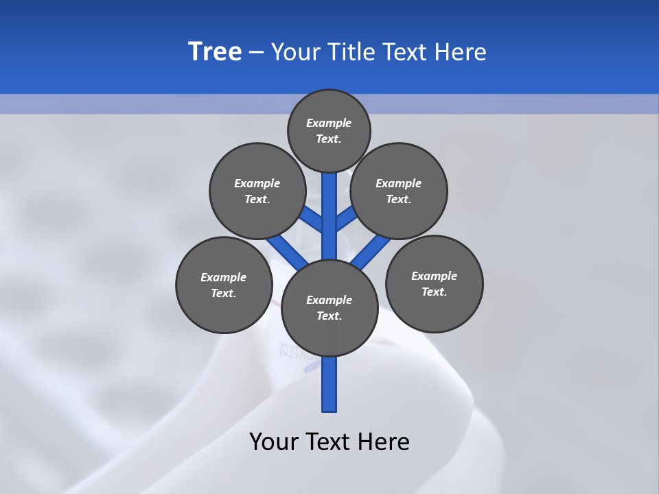 Close Up Of Lab Test Tube And Hand PowerPoint Template