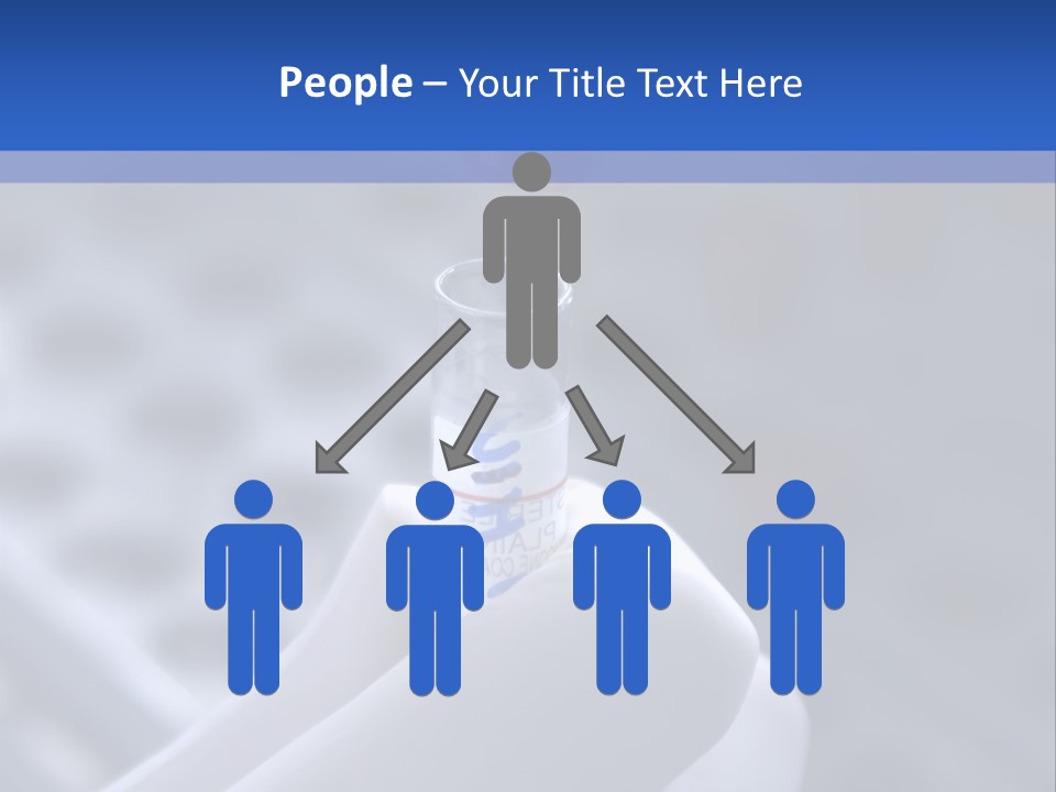 Close Up Of Lab Test Tube And Hand PowerPoint Template