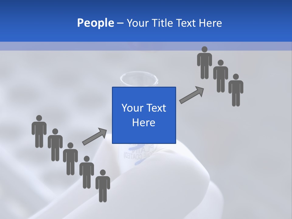 Close Up Of Lab Test Tube And Hand PowerPoint Template