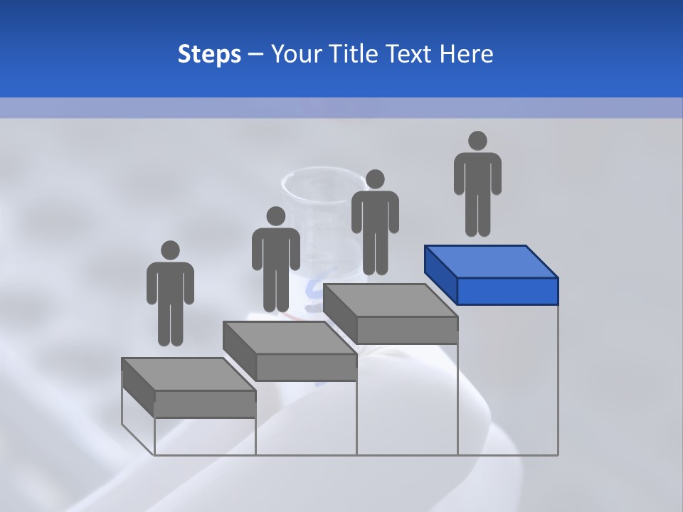 Close Up Of Lab Test Tube And Hand PowerPoint Template