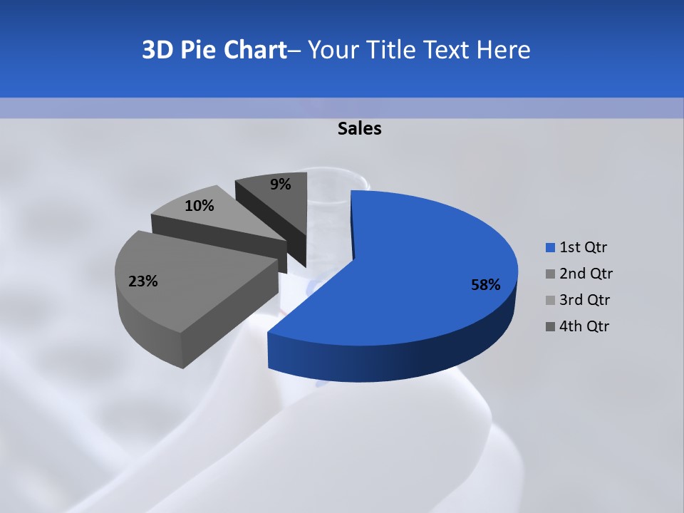 Close Up Of Lab Test Tube And Hand PowerPoint Template