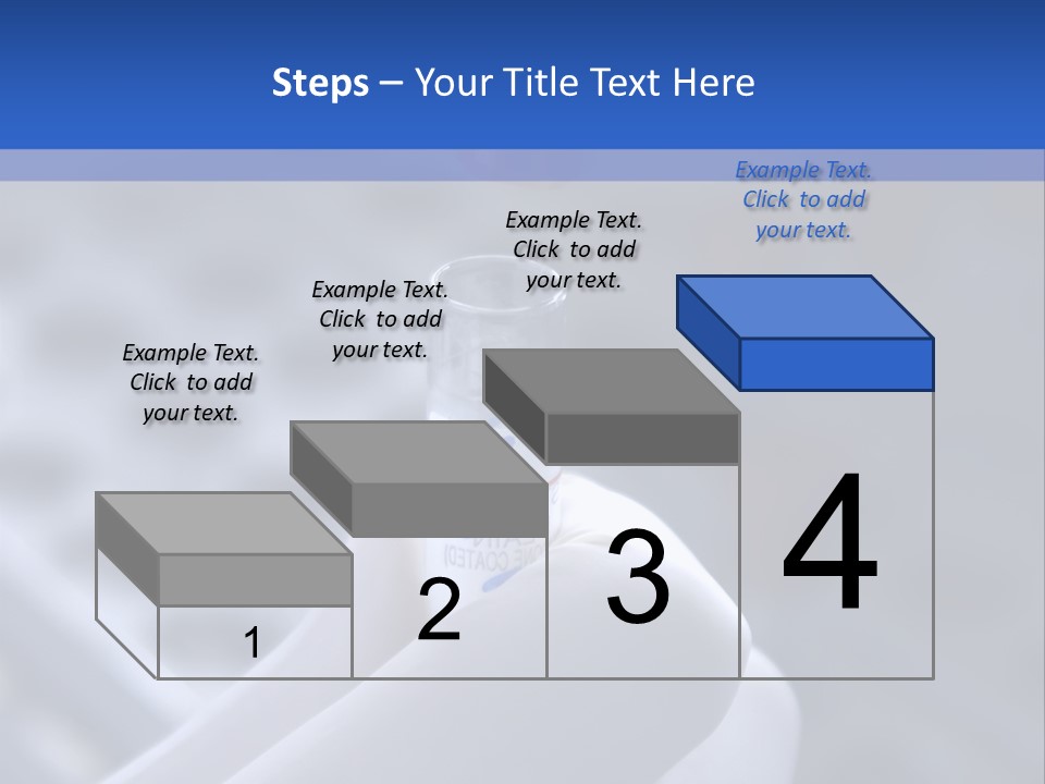 Close Up Of Lab Test Tube And Hand PowerPoint Template
