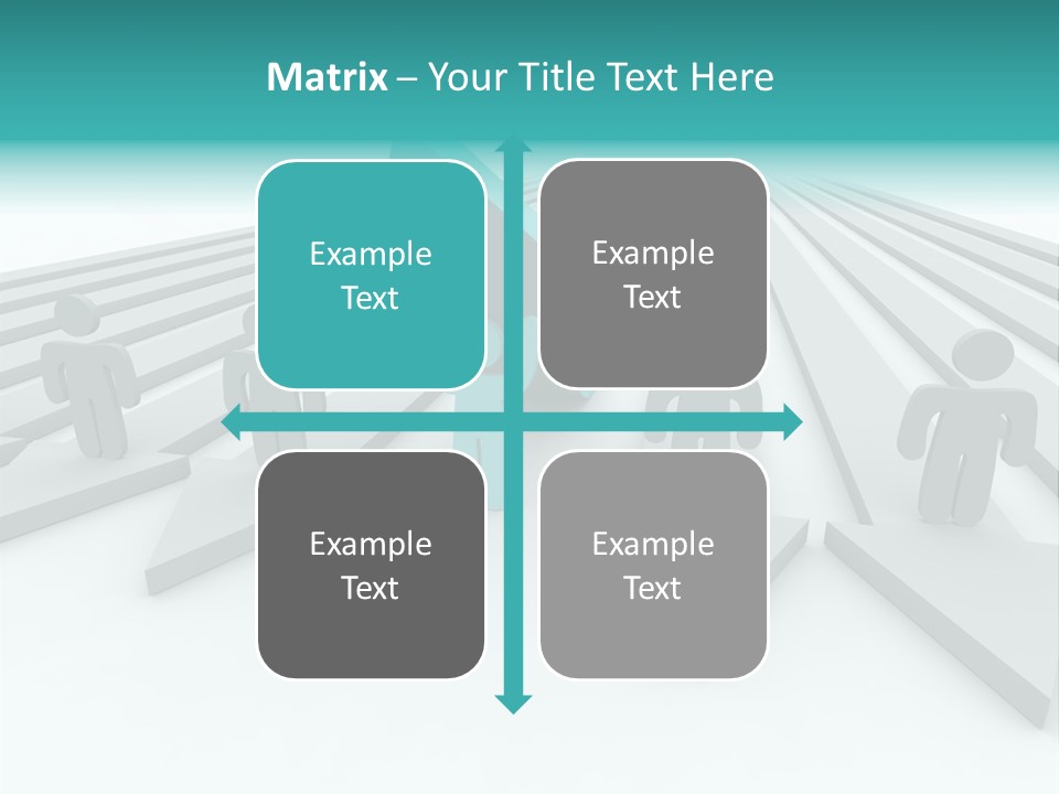 One Figure Stands With Arms Up In Joy That His Success Tops His Competitors PowerPoint Template