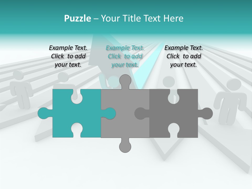 One Figure Stands With Arms Up In Joy That His Success Tops His Competitors PowerPoint Template