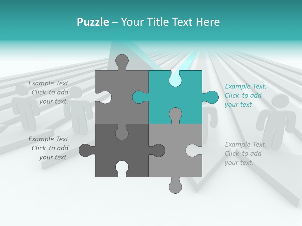 One Figure Stands With Arms Up In Joy That His Success Tops His Competitors PowerPoint Template