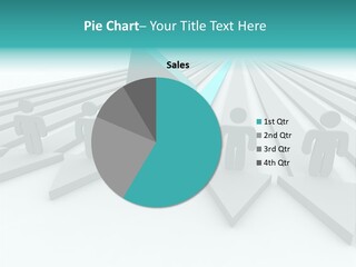 One Figure Stands With Arms Up In Joy That His Success Tops His Competitors PowerPoint Template