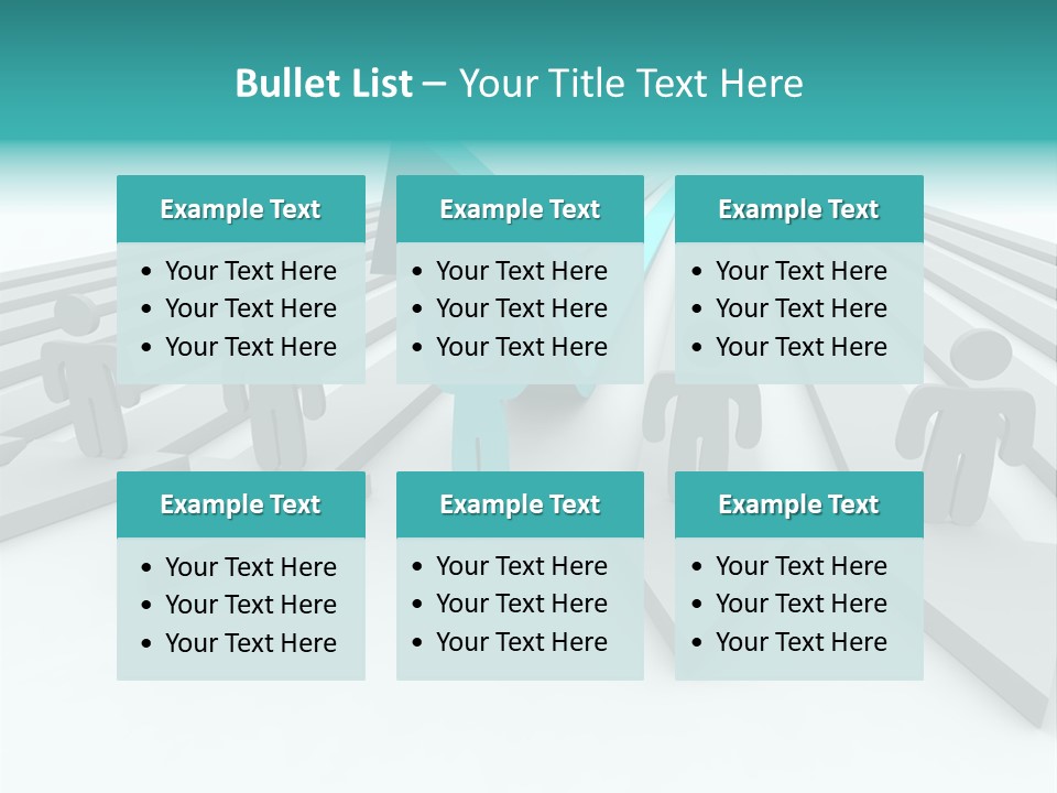 One Figure Stands With Arms Up In Joy That His Success Tops His Competitors PowerPoint Template
