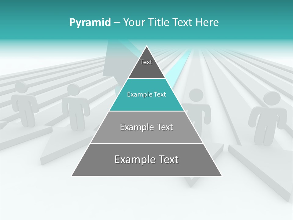 One Figure Stands With Arms Up In Joy That His Success Tops His Competitors PowerPoint Template