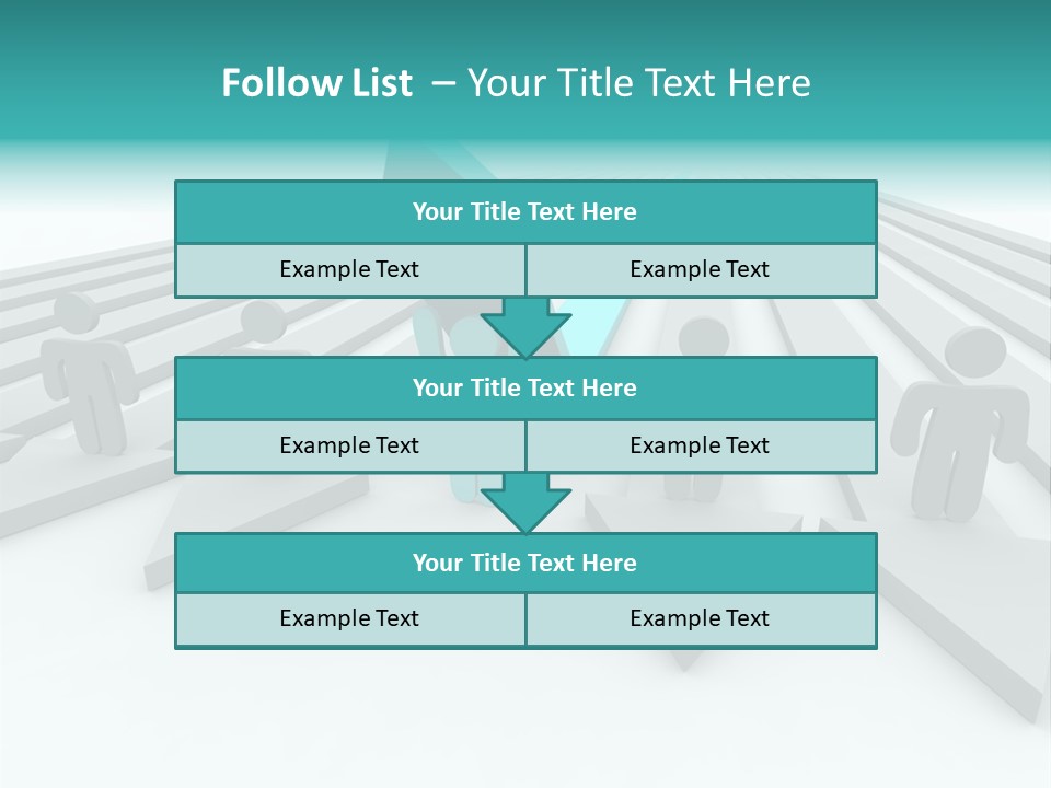 One Figure Stands With Arms Up In Joy That His Success Tops His Competitors PowerPoint Template