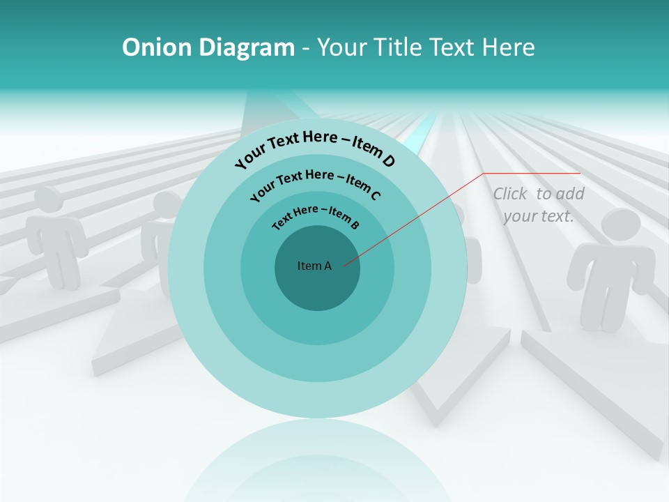 One Figure Stands With Arms Up In Joy That His Success Tops His Competitors PowerPoint Template