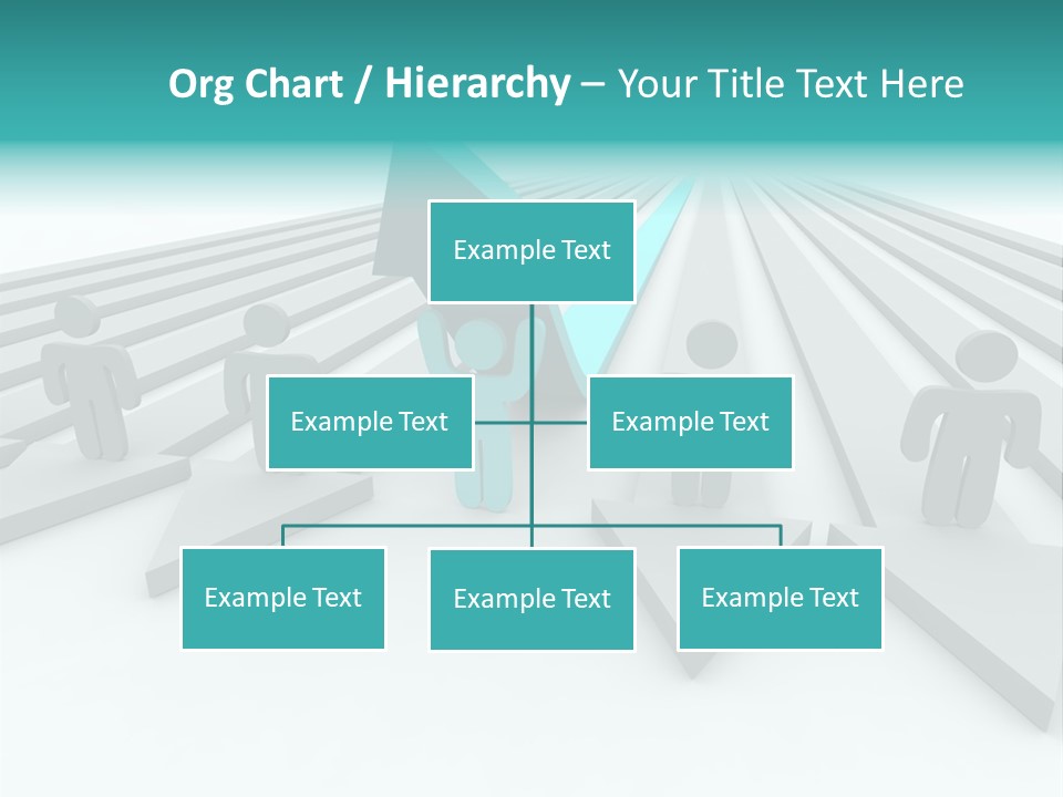 One Figure Stands With Arms Up In Joy That His Success Tops His Competitors PowerPoint Template