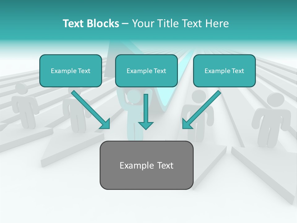 One Figure Stands With Arms Up In Joy That His Success Tops His Competitors PowerPoint Template