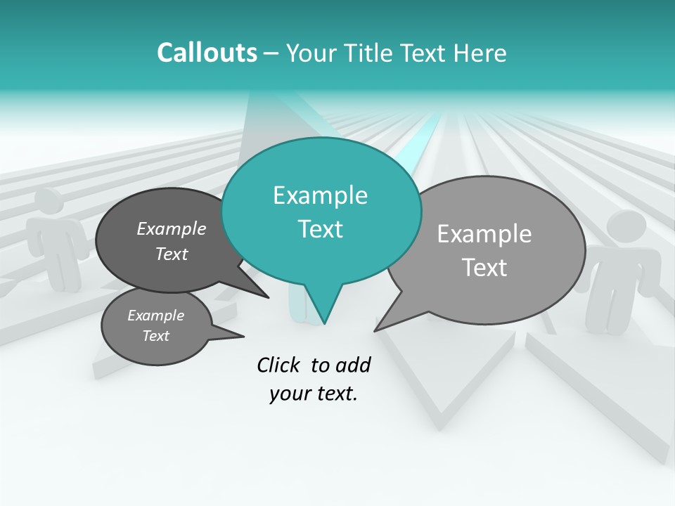 One Figure Stands With Arms Up In Joy That His Success Tops His Competitors PowerPoint Template