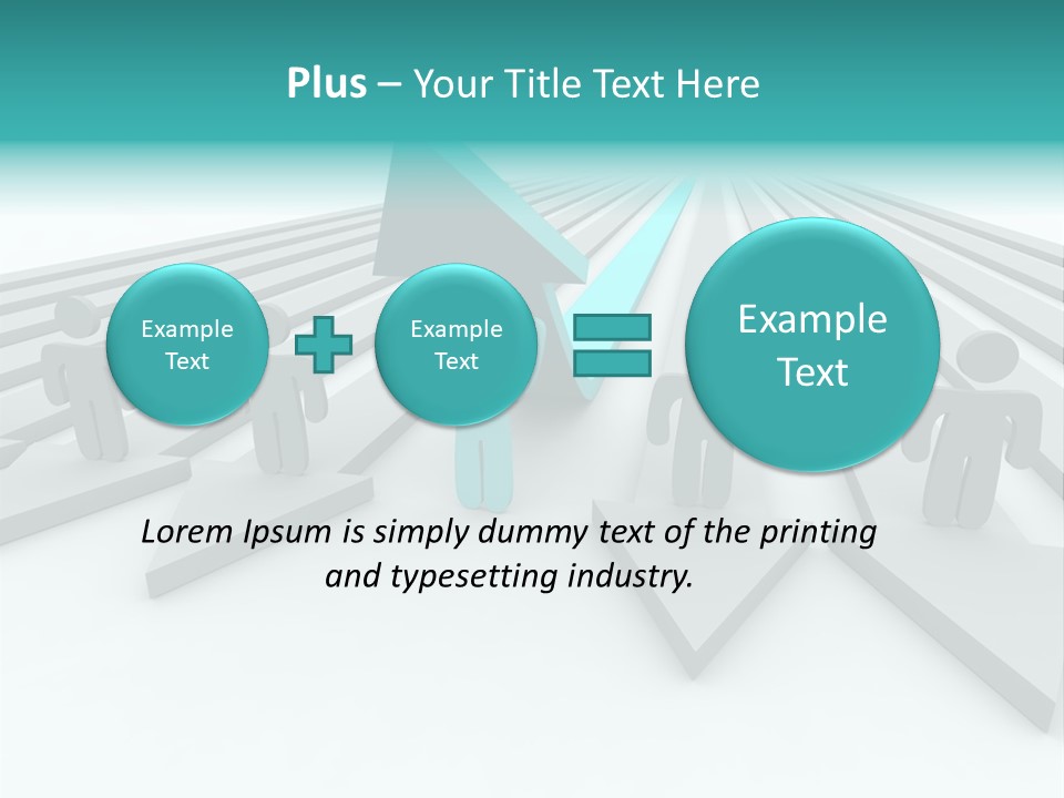 One Figure Stands With Arms Up In Joy That His Success Tops His Competitors PowerPoint Template