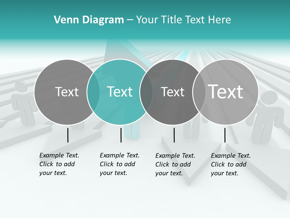 One Figure Stands With Arms Up In Joy That His Success Tops His Competitors PowerPoint Template