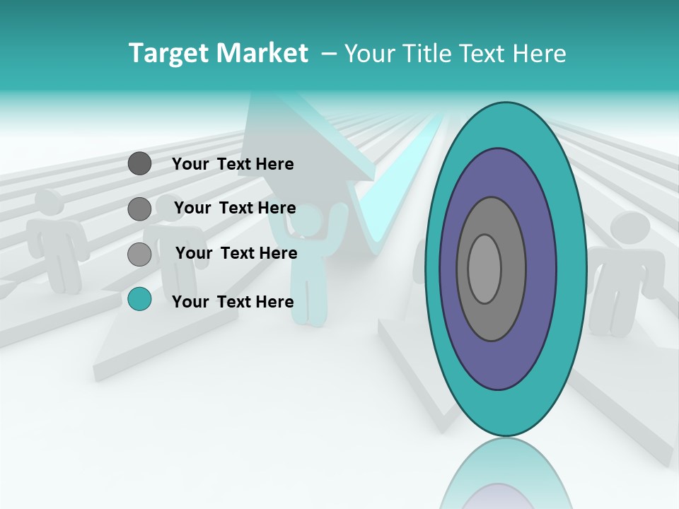 One Figure Stands With Arms Up In Joy That His Success Tops His Competitors PowerPoint Template