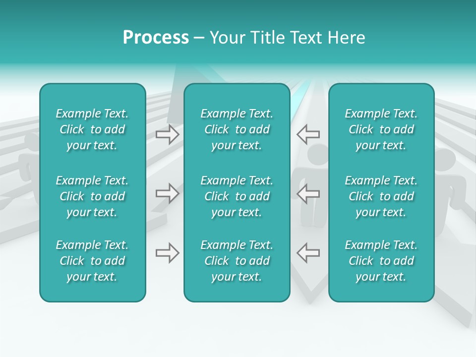 One Figure Stands With Arms Up In Joy That His Success Tops His Competitors PowerPoint Template