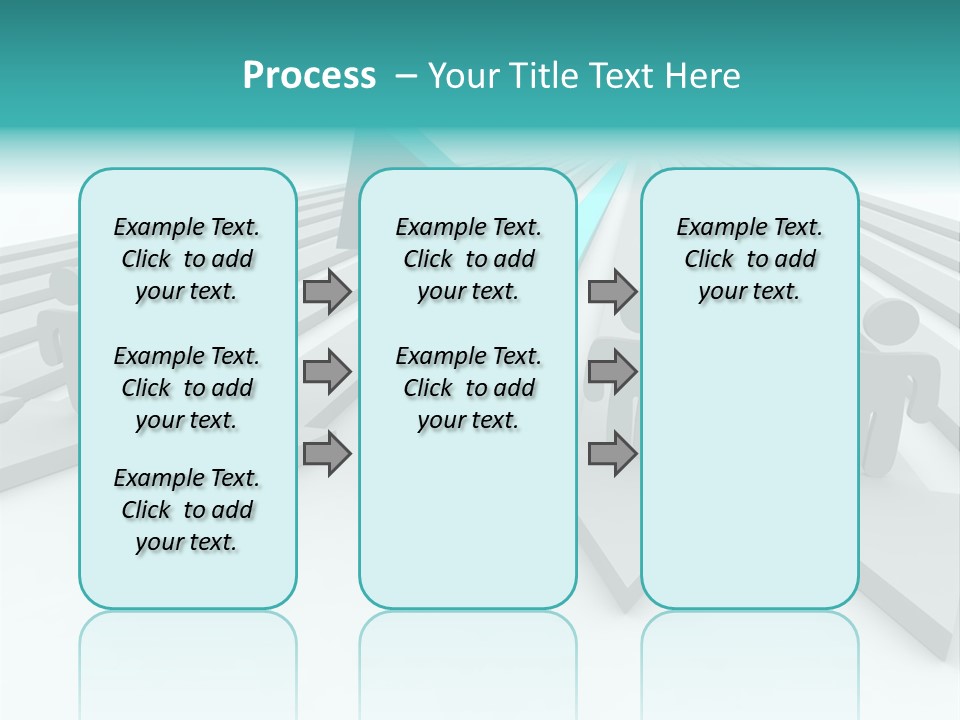 One Figure Stands With Arms Up In Joy That His Success Tops His Competitors PowerPoint Template