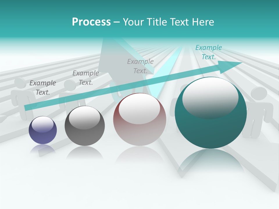 One Figure Stands With Arms Up In Joy That His Success Tops His Competitors PowerPoint Template