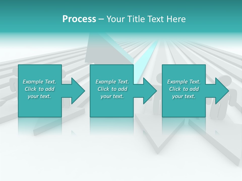 One Figure Stands With Arms Up In Joy That His Success Tops His Competitors PowerPoint Template
