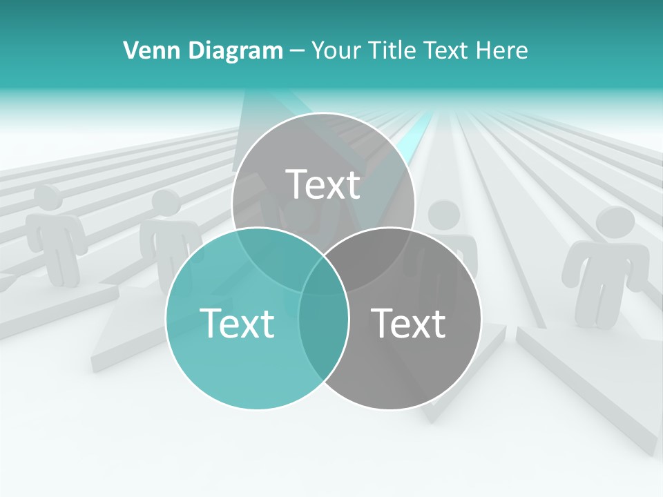 One Figure Stands With Arms Up In Joy That His Success Tops His Competitors PowerPoint Template