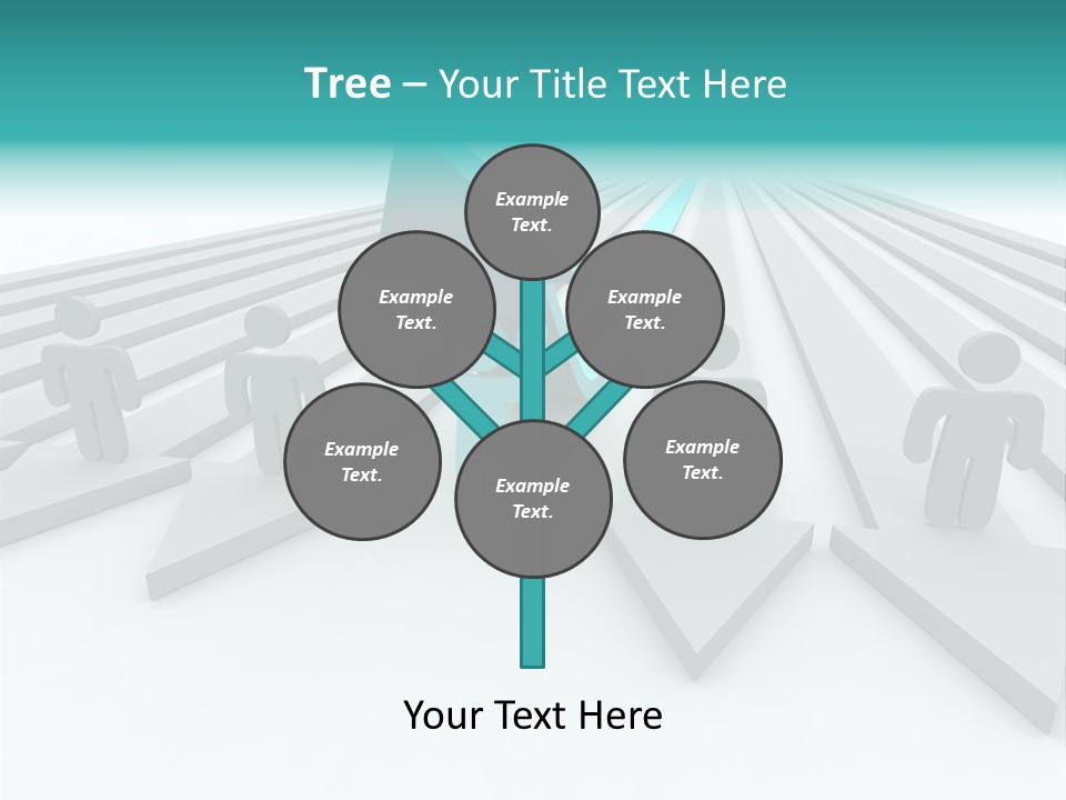 One Figure Stands With Arms Up In Joy That His Success Tops His Competitors PowerPoint Template