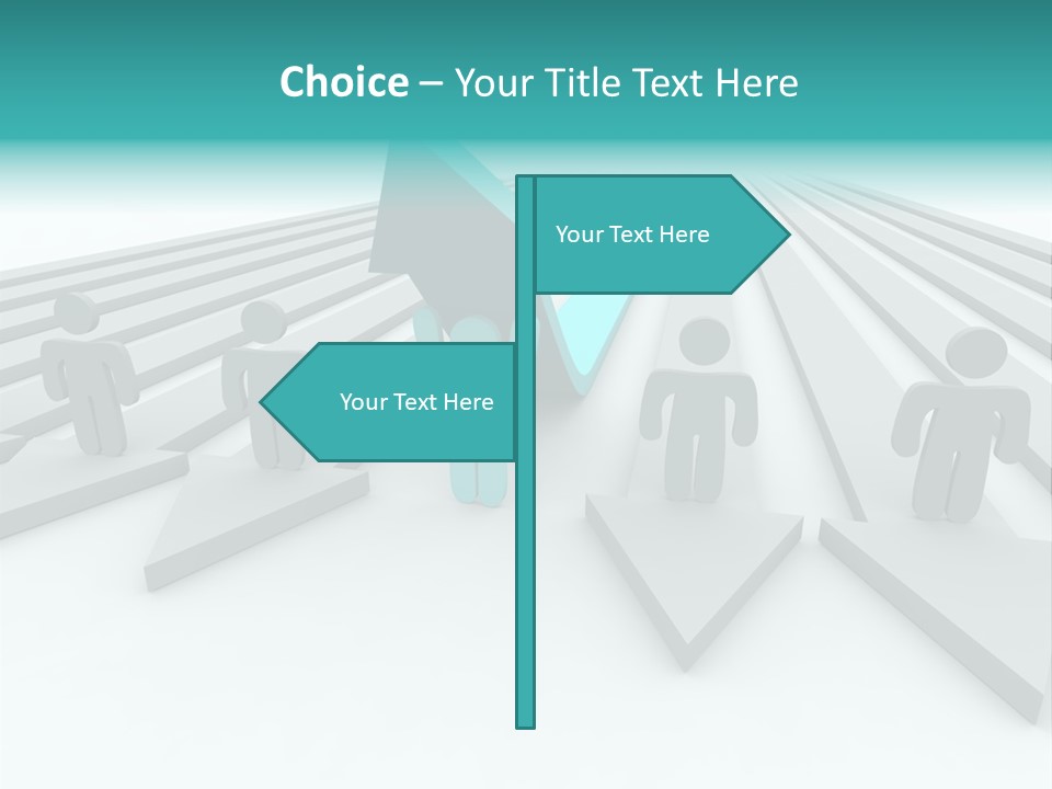 One Figure Stands With Arms Up In Joy That His Success Tops His Competitors PowerPoint Template