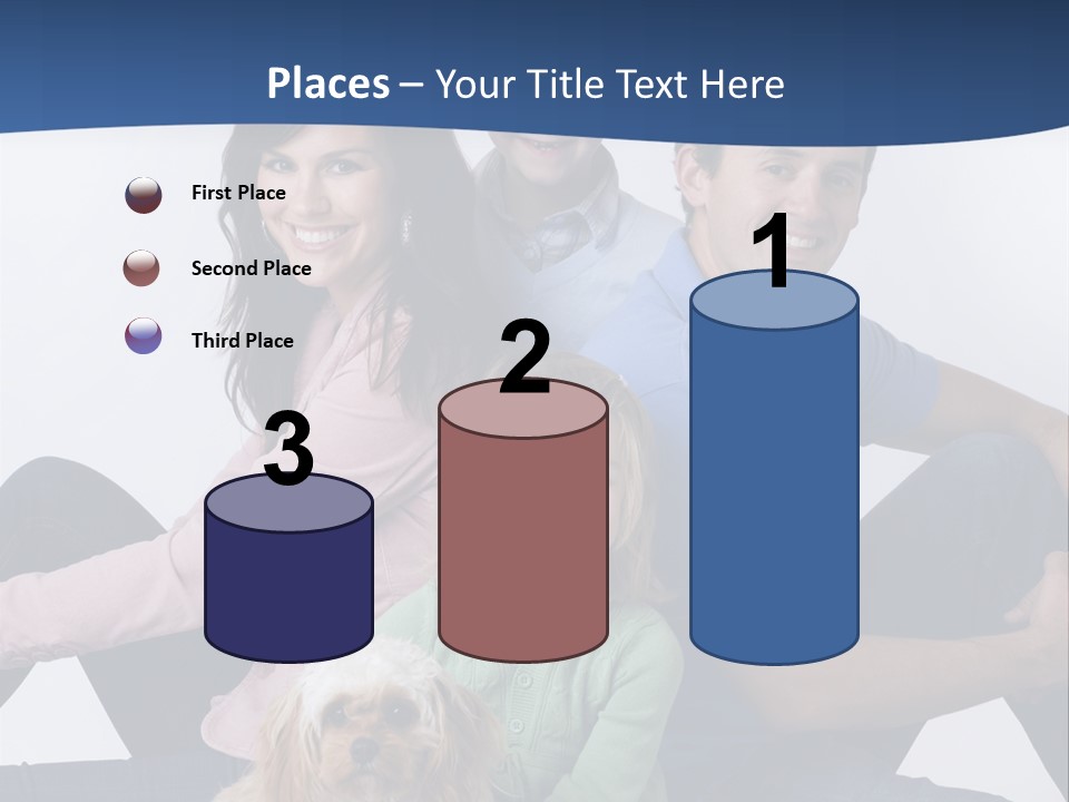 Father's Love. Cute Baby With Father. PowerPoint Template