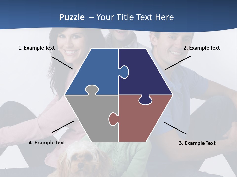 Father's Love. Cute Baby With Father. PowerPoint Template