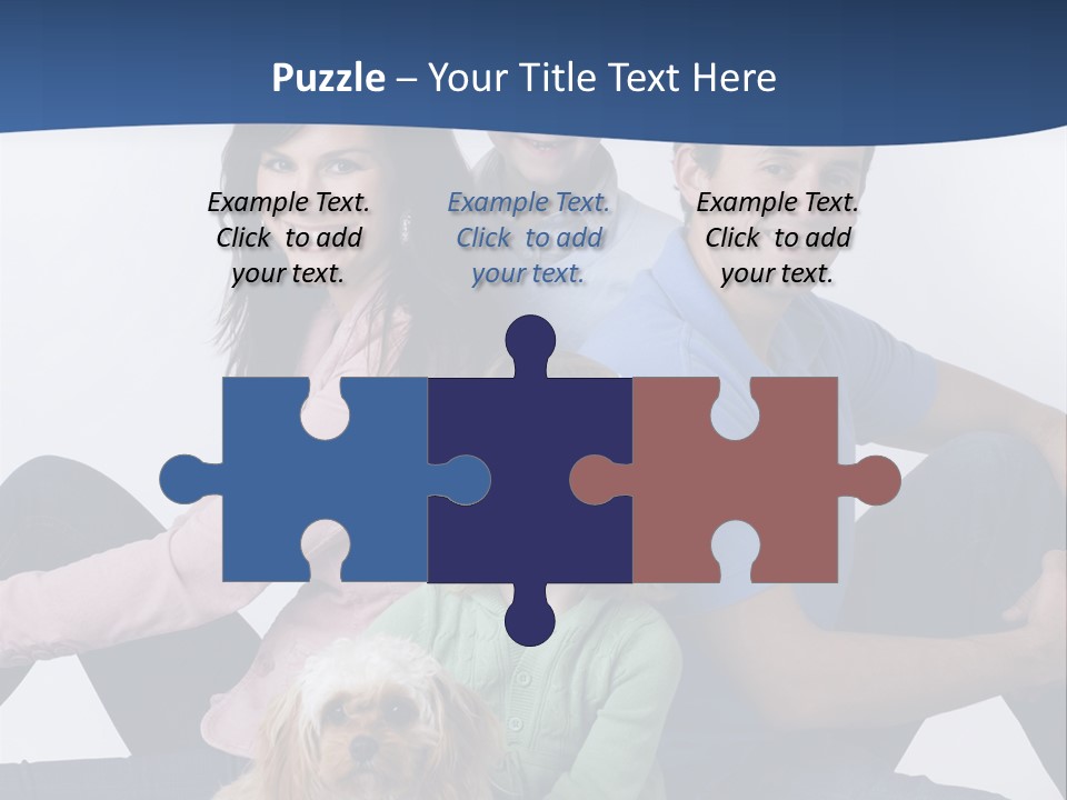 Father's Love. Cute Baby With Father. PowerPoint Template