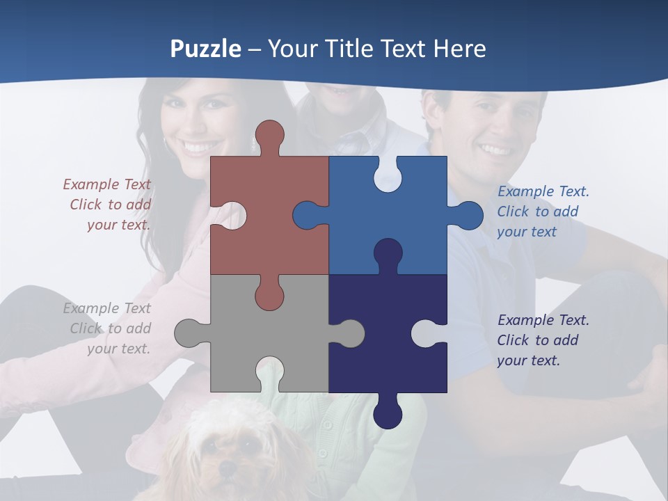 Father's Love. Cute Baby With Father. PowerPoint Template