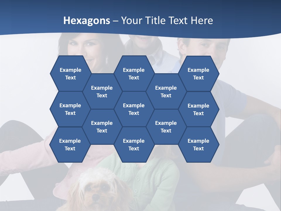 Father's Love. Cute Baby With Father. PowerPoint Template