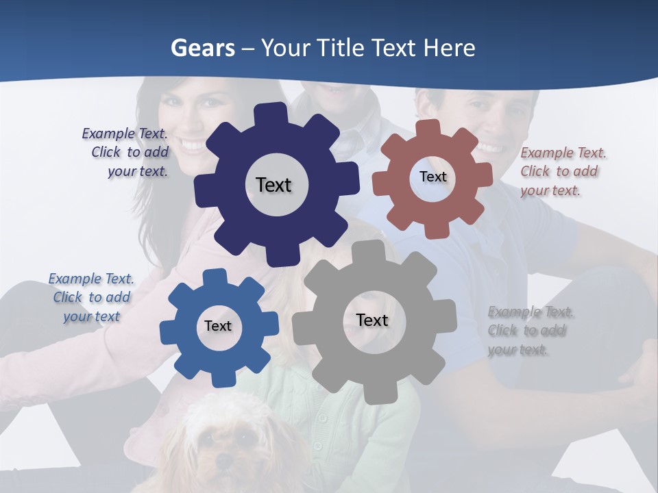 Father's Love. Cute Baby With Father. PowerPoint Template