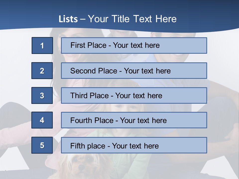 Father's Love. Cute Baby With Father. PowerPoint Template