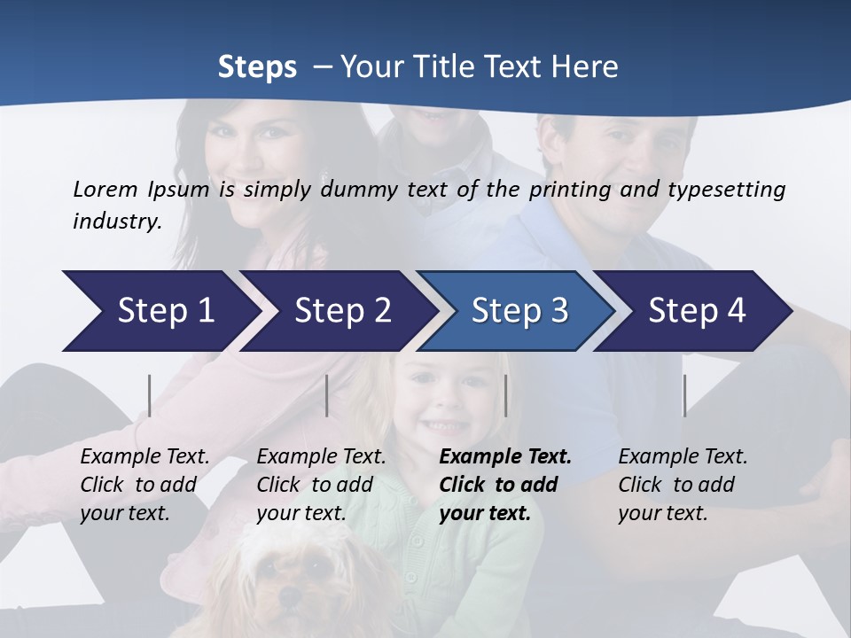 Father's Love. Cute Baby With Father. PowerPoint Template