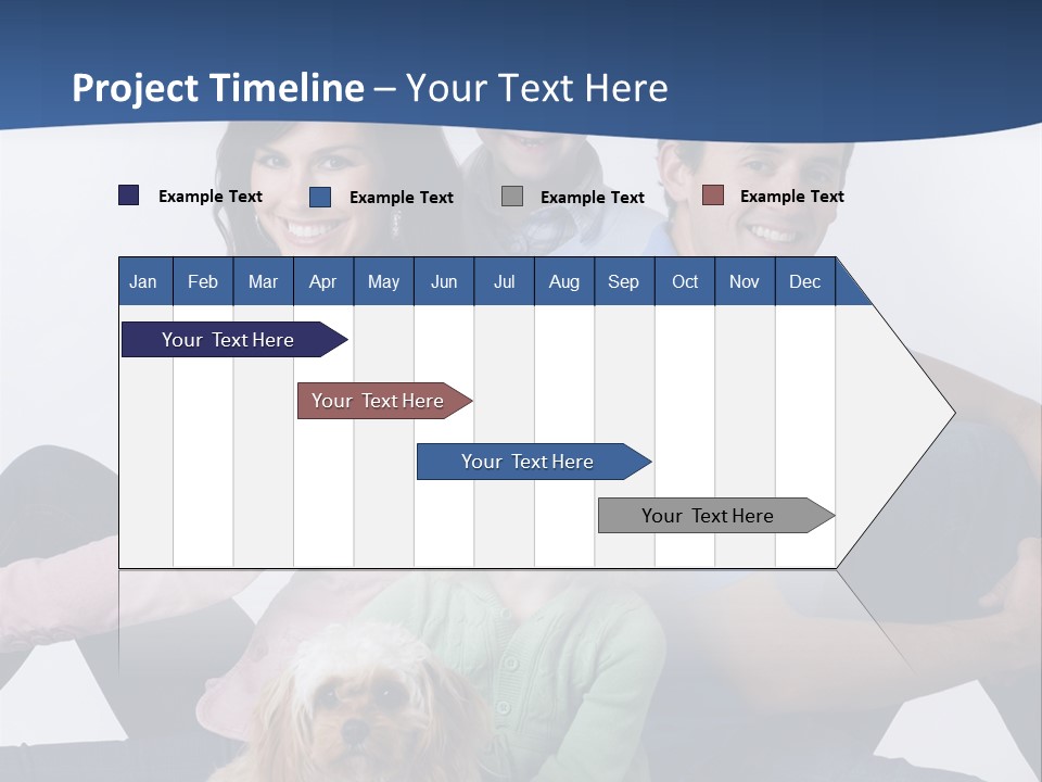 Father's Love. Cute Baby With Father. PowerPoint Template