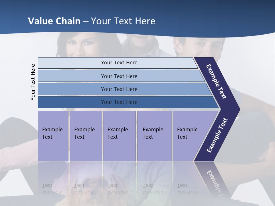 Father's Love. Cute Baby With Father. PowerPoint Template