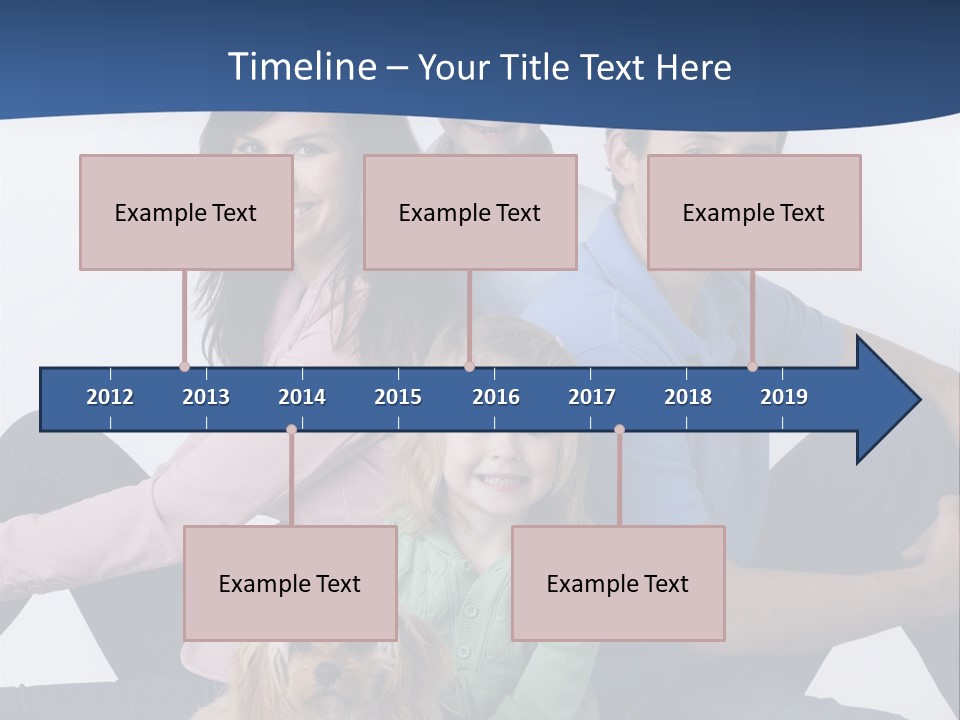 Father's Love. Cute Baby With Father. PowerPoint Template