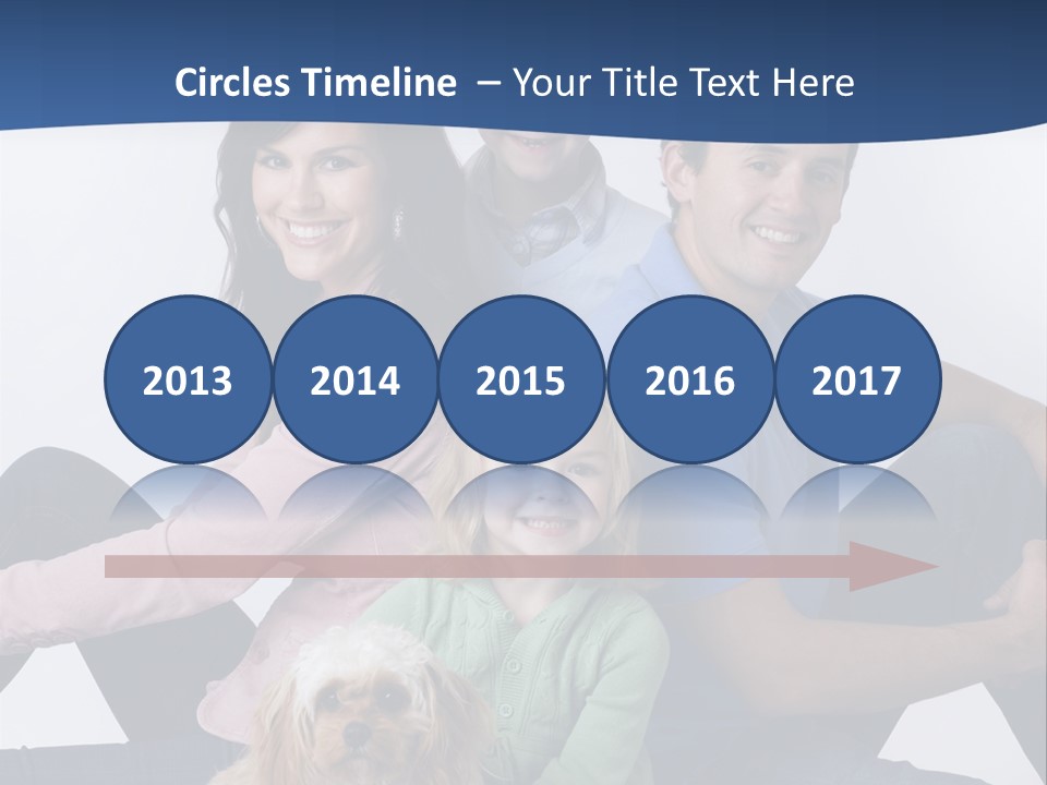 Father's Love. Cute Baby With Father. PowerPoint Template