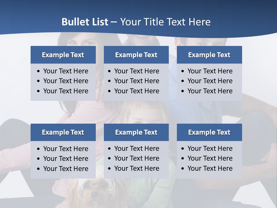 Father's Love. Cute Baby With Father. PowerPoint Template